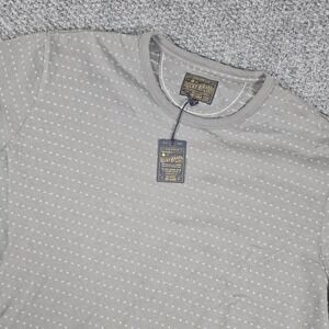 Lucky‎ Brand & Co. Men's XXL Gray Dot Print Short Sleeve Crew Neck T-Shirt